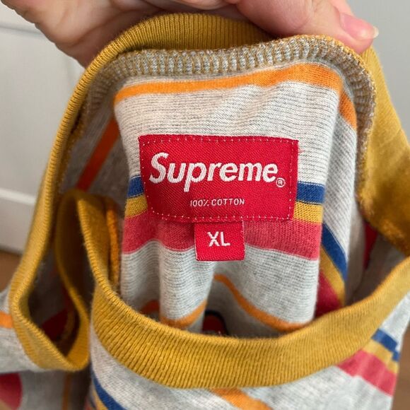 Supreme Heather Stripe Top Gold - Picture 4 of 4
